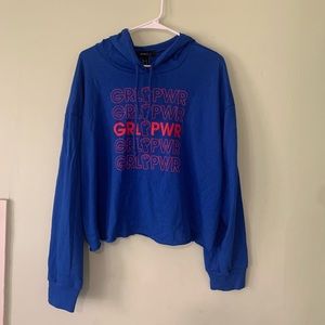 Forever 21 Plus Girl Power Hoodie